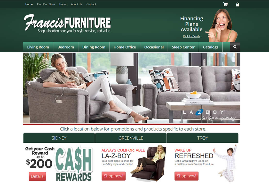 Francis Furniture Website
